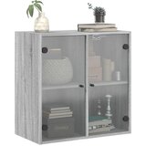  Zidni ormarić sa staklenim vratima boja hrasta 68x37x68,5 cm | shoptok.hr