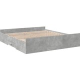  The Living Store Posteljni okvir s predali betonsko siv 180x200cm inženirski les - Posteljni Okvir, (21446270) | Shoptok.si