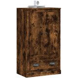  Visoka komoda dimljeni hrast 60x35,5x103,5cm konstruiranog drva | shoptok.hr