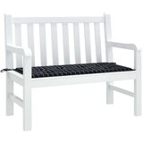  Blazina za vrtno klop črna karo 100x50x3 cm oxford tkanina | Shoptok.si