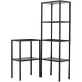 Bloomingville Crni metalni regal 59x90x38 cm Loups – | shoptok.hr