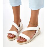 Gemre White wedge sandals Verkado | Shoptok.si