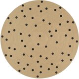  Ručno rađeni tepih od jute s uzorkom točkica 150 cm | shoptok.hr