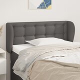  Uzglavlje s ušima sivo 93x23x78/88 cm od umjetne kože | shoptok.hr