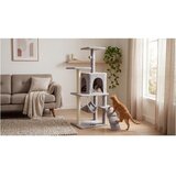 Rebel ANIMALS Grebalica za mačke sa platformama i penjalicom siva 125cm RA-1004 | Eponuda.com