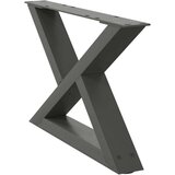  Noge za stolić 2 kom antracit 60x(30-31 3) cm čelik | shoptok.hr