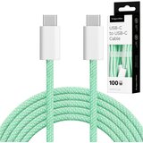  Kruger&Matz USB tip C - USB tip C kabel 100 W 1,5 m zeleni Basic | shoptok.hr