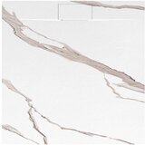 Rea Tuš pladenj Bazalt CARRARA WHITE 90x90 | Shoptok.si