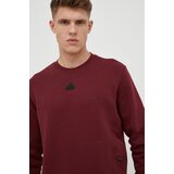 Adidas Pulover moška, bordo barva | Shoptok.si