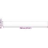 Balkonska pregrada narančasta 75x700 cm 100% poliester Oxford - Narančasta 75 x 700 cm 1 | shoptok.hr