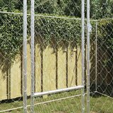  Kavez za pse Srebrno 400 x 200 x 200 cm Cinkani čelik | shoptok.hr