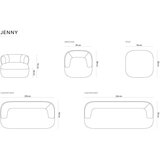 Micadoni Home Črn fotelj iz tkanine bouclé Jenny – | Shoptok.si