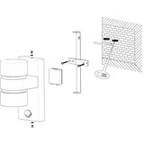 Eglo Atollari vanjska zidna/2, led, 2x6w, alu gus/bijela | shoptok.hr