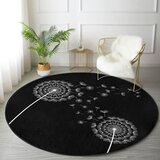 Mila Home Crni periv/pogodan za robotski usisavač okrugli tepih ø 120 cm Comfort – | shoptok.hr