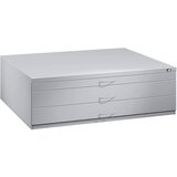 C+P Omara za risbe, DIN A0, 3 predali, višina 420 mm, svetlo sive barve | Shoptok.si