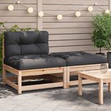  Vrtna sofa bez naslona za ruke s jastucima i tabureom | Eponuda.com