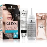 Schwarzkopf Gliss Color permanentna barva za lase odtenek 3-0 Deep Brown Cene