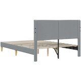  Krevetna konstrukcija Svjetlosiva 120 x 200 cm Tkanina | shoptok.hr