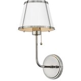  Hinkley HK-CLARKE1-PN-WH - Zidna lampa CLARKE 1xE27/40W/230V hrom/bela | Eponuda.com