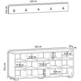 Hanah home Cipelarnik Talu Walnut | Eponuda.com