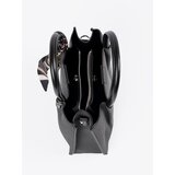 Shelvt Black medium handbag with a decorative scarf | shoptok.hr