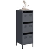 vidaXL Visoka komoda antracit 39x35x103,5 cm od čelika Cijene