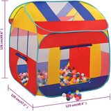 Šator za igru s 550 loptica 123 x 120 x 126 cm | shoptok.hr