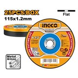Ingco Rezna ploča 115X1.2 metal/INOX 25/1 MCD1211525 | ePonuda.com