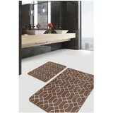 Mila Home Rjave žametne kopalniške preproge v kompletu 2 ks 60x100 cm – | Shoptok.si