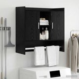  Polica na zidu Zidna montaža Crni hrast 80 x 36 x 80 cm | shoptok.hr