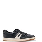 Shelvt Black faux leather trainers | Shoptok.si
