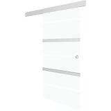  Klizna vrata od stakla ESG i aluminija 76 x 212 cm srebrna | shoptok.hr