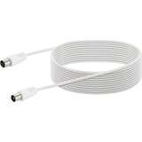 SCHWAIGER antene\, SAT priključni kabel [1x IEC vtič - 1x IEC vtičnica] 10 m bela, (20431654) Cene