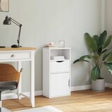  Bočni ormarić s ladicom ODDA bijeli 40x24x79 cm puno drvo bor | shoptok.hr