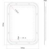 Linni ogledalo za kupatilo 8045 led 60x80 | ePonuda.com