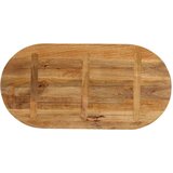Stolna ploča 110 x 50 x 2 5 cm ovalna od masivnog drva manga | shoptok.hr
