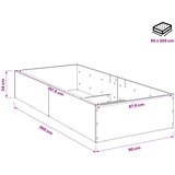  Okvir za podesivu bazu kreveta Drvo hrasta 90 x 200 cm | shoptok.hr