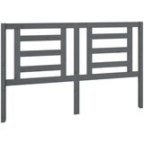  Uzglavlje za krevet sivo 156 x 4 x 100 cm od masivne borovine | shoptok.hr