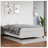  Box spring postelja z vzmetnico bel 140x200 cm umetno usnje | Shoptok.si