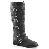 Pleaser Gotham-110 Blk Distressed Pu L