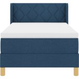  Postelja z vzmetnico z vzmetnico Modra 200 x 90 cm Poliester, (5000126674) | Shoptok.si