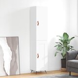 vidaXL Visoka omara bela 34,5x34x180 cm inženirski les Cene