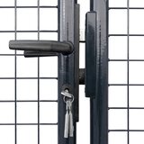  Mrežasta vrtna vrata od pocinčanog čelika 300 x 150 cm siva | shoptok.hr