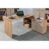 MID.YOU KOMBINIRANA PISALNA MIZA leseni material kašmir, hrast artisan | Shoptok.si