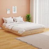 Maison Chic Posteljni okvir - Dvoposteljna postelja - Zakonska postelja iz trdnega lesa 135x190 cm-J14550, (21768592) | Shoptok.si