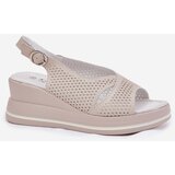 S. BARSKI Ladies Leather Wedge Sandals S.Barski | Shoptok.si