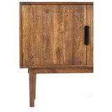 Light & Living Tamno smeđa niska komoda od masivnog drveta 100x80 cm Bitika – | shoptok.hr