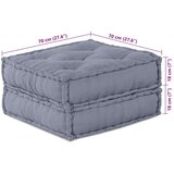  2-sedežni modularni pouf kavč preklopni siv tkanina, (22046048) | Shoptok.si
