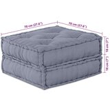  Dvosjed Modularni Pouf Sofa Konvertibilni Sivi Tkanina | shoptok.hr