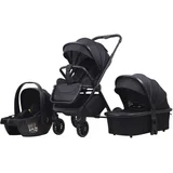 alvi kolica za bebe 3U1 - black